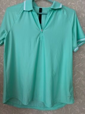Mondetta Mint Green Polo Jersey with White Trim